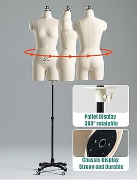 Amazon.co.jp: マネキン 服用マネキン 高さ調節可能な女性マネキン